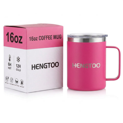 Eco Friendly Stainless Steel  16oz Vacuum Insulated Thermal Travel Mug for Camping Office Cup Business Gifts