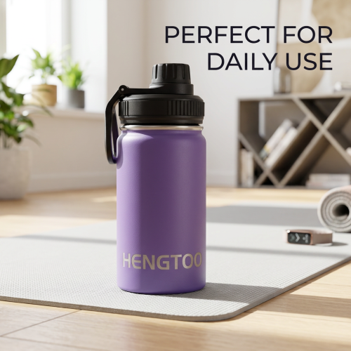 Wholesale 12oz Custom Logo Stainless Steel Tumbler with Leak-Proof Lid Handle Wide Mouth BPA Free 6-12hr Thermal Insulation
