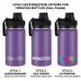 Wholesale 12oz Custom Logo Stainless Steel Tumbler with Leak-Proof Lid Handle Wide Mouth BPA Free 6-12hr Thermal Insulation