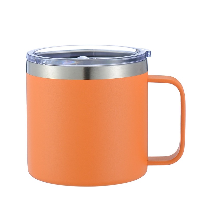 Hot Sale 14oz  Stainless Steel Insulated Coffee Mug Leakproof Travel Mug for Outdoor Camping Office Daily Use