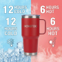 Printed Logo 30oz Vacuum Insulated Stainless Steel Coffee Mug With Handle for Office School Travel Cup