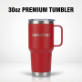 Premium 30oz Stainless Steel Leak-proof Vacuum Insulated Water Bottle Handle Lid 6-12hr Thermal Performance for Office Camping
