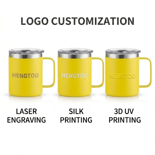 Custom Logo 12Oz Stainless Steel Water Bottle Vacuum Insulated Leakproof Flask for Sports and Travel