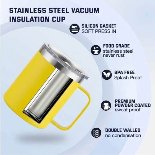 Custom Logo 12Oz Stainless Steel Water Bottle Vacuum Insulated Leakproof Flask for Sports and Travel