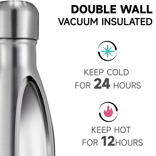 Stainless Steel Leakproof Insulated Tumbler Small Gym Water Bottle for Hot & Cold Drinks BPA Free Sports Metal Tumbler