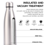 Stainless Steel Leakproof Insulated Tumbler Small Gym Water Bottle for Hot & Cold Drinks BPA Free Sports Metal Tumbler