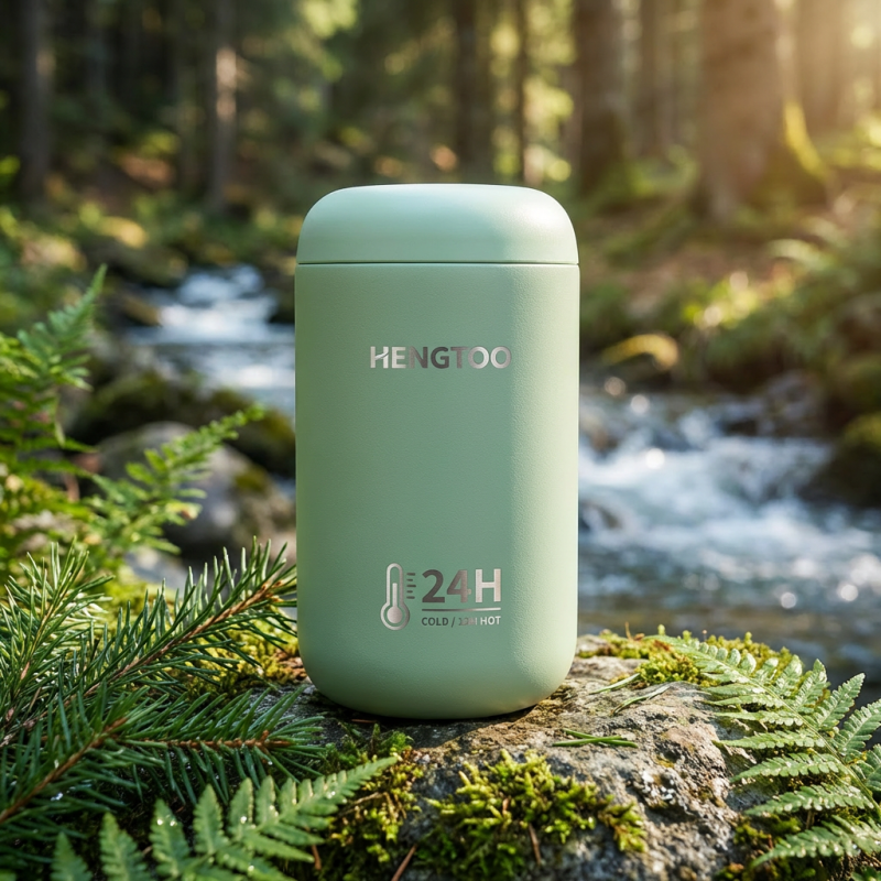 Top-rated 12oz Portable 304 Stainless Steel  Vacuum Insulated Tumbler with Handle and Lid  for Hot Soup Lunch Camping