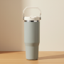 30oz Double Layer Thermal Mug Gift Set 304 Stainless Steel Tumbler Water Bottle Portable Vacuum Flask with Handle Straw