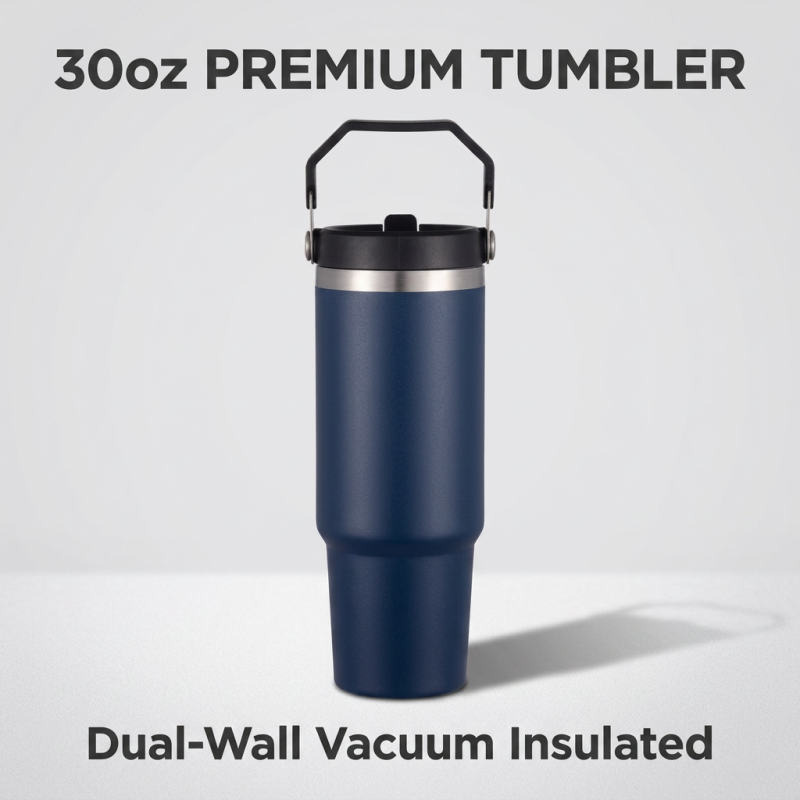 Hiking Fitness Workout 30oz Stainless Steel Vacuum Thermos with Spoon Gift Cup for for Car Travel Long Trip