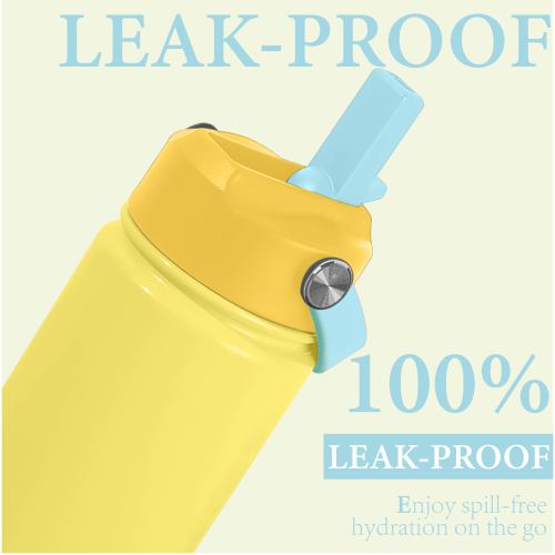 Stocked Kids Sport Travel Water Bottles Double Wall Insulated Stainless Steel Water Bottle with Handle