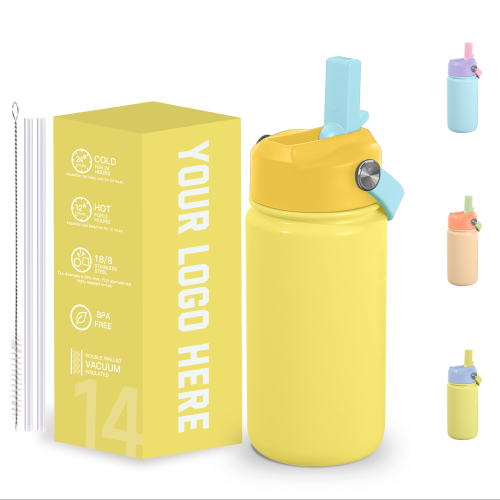 Stocked Kids Sport Travel Water Bottles Double Wall Insulated Stainless Steel Water Bottle with Handle