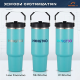 Premium 304 Stainless Steel 30oz Tumbler with Handle Double Wall Insulated Travel Cup for Cold Hot Drinks