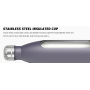 Steel Stainless Water Bottle Black Double Wall Vacuum Insulated Flask Reusable, Leak Proof Sports Bottle for Adults & Kids