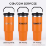 30oz Portable Stainless Steel Coffee Mug with Handle and Lid 6-12 Hours Thermal Insulation BPA Free for Travel