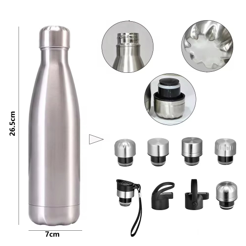 17oz Large Capacity Stainless Steel Beer Growler Swing Lid Leak-Proof Double Wall BPA Free Thermal Insulation 12-24 Hours