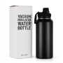 Minimalist Design 32oz Vacuum Flask Insulated Stainless Steel Water Bottle with Multiple Lids  School Travel Sports