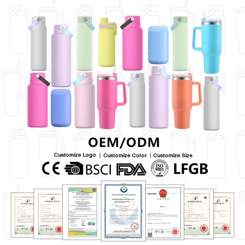 Hot Custom 18oz Stainless Steel Water Bottle Colorful Travel Gym Thermal Insulated Reusable Gym Water Bottle