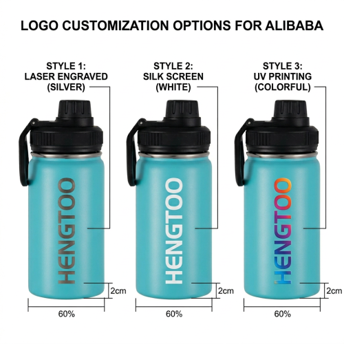 Wholesale Stainless Steel Vacuum Insulated Double Walled Thermal Sport Bottle with Handle and Lid for School Kids and Camping