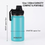 Wholesale Stainless Steel Vacuum Insulated Double Walled Thermal Sport Bottle with Handle and Lid for School Kids and Camping
