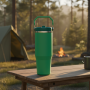 Custom Logo 20oz 30oz Travel Tumblers Small Batch Stainless Steel Water Bottles Camping Sports Coffee Mugs with Straw and Handle