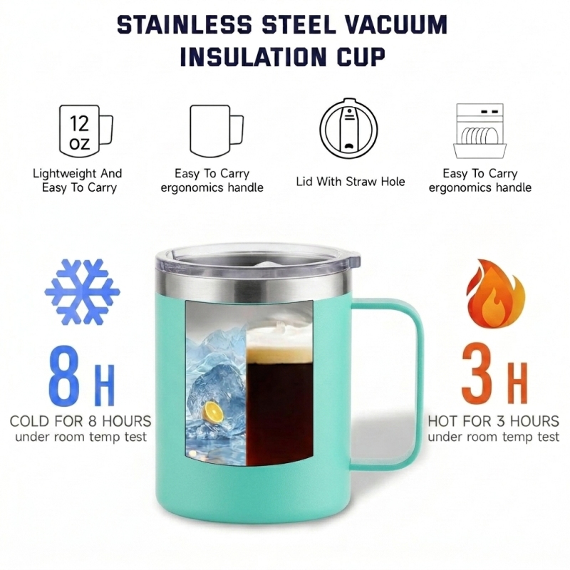 Factory Direct 12oz Custom Mug Stainless Steel Vacuum Mug Double Wall Thermal Mug for Corporate Gifts