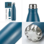 Portable Lightweight 500ml Vacuum Flask Cola Style Stainless Steel Insulated with Lid and Cleaning Brush for Camping and Travel