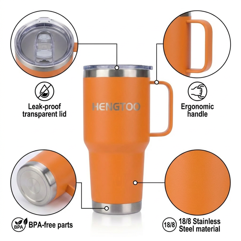 Eco-friendly BPA Free Food Grade Stainless Steel Vacuum Flask 6-12 Hours Thermal Insulation Leak-Proof Design for School Kids