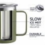 Durable 12oz Stainless Steel Vacuum Insulated Travel Mug with Lid for Office Camping Car Use