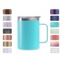 Hot Sale 12oz Insulated Vacuum Stainless Steel Coffee Mug Tumbler with Handle Portable for Travelling