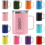 Hot Sale 12oz Insulated Vacuum Stainless Steel Coffee Mug Tumbler with Handle Portable for Travelling