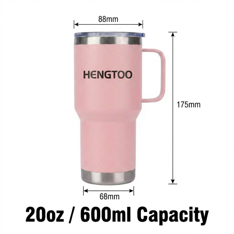 40oz Vehicle Trucker Cup Holder Compatible Eco Friendly Recyclable Portable Double Wall 12-24hr Thermal Stainless Steel