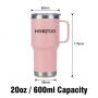 40oz Vehicle Trucker Cup Holder Compatible Eco Friendly Recyclable Portable Double Wall 12-24hr Thermal Stainless Steel
