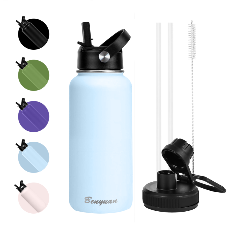 Hot Sale 1000ml 12-24hr Thermal Insulation Portable Design Stainless Steel Vacuum Insulated Thermos Flask  for Outdoor Use