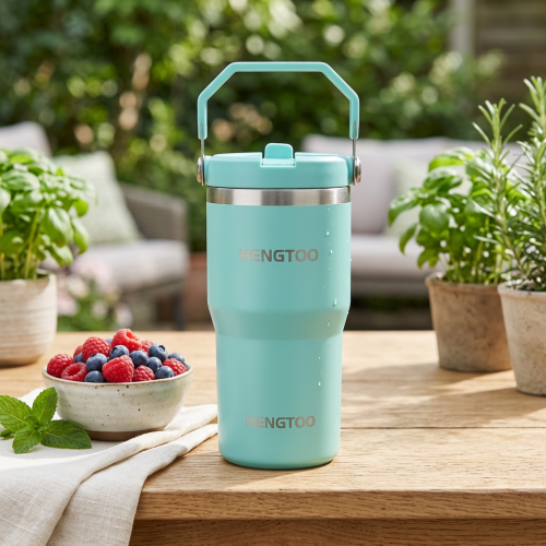 Vacuum Thermoses Handle Lid Stainless Steel Double Wall BPA Free 20oz 12-24hr Thermal Insulation for Backpacking Camping Outdoor