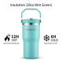 Vacuum Thermoses Handle Lid Stainless Steel Double Wall BPA Free 20oz 12-24hr Thermal Insulation for Backpacking Camping Outdoor