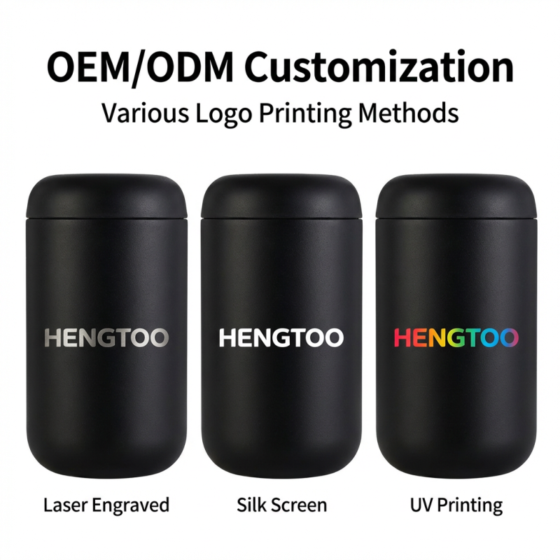Custom Logo 12oz Stainless Steel Double Wall Vacuum Insulated Tumbler Handle BPA Free Wide Mouth 6-12hr Thermal Insulation