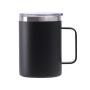 Reusable Stainless Steel Vacuum Insulated Travel Mug with BPA Free Design for Camping and Office Use