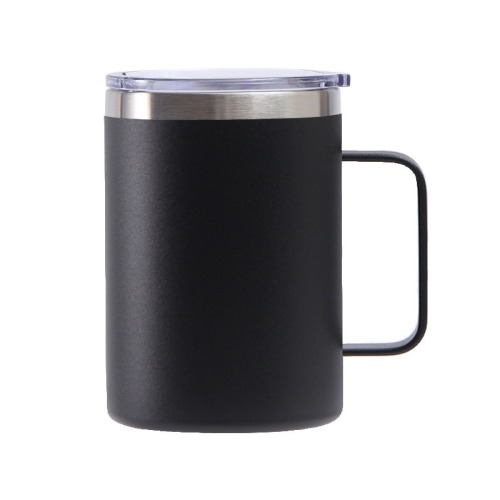 Reusable Stainless Steel Vacuum Insulated Travel Mug with BPA Free Design for Camping and Office Use