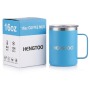 Reusable Stainless Steel Vacuum Insulated Travel Mug with BPA Free Design for Camping and Office Use