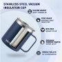 12oz Custom Logo Stainless Steel  Cups Vacuum Flasks Sublimation Tumbler with Straw Handle Lid Water Bottle for 0ffice Cup