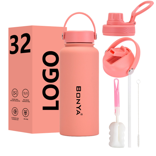 Top-Rated 32oz Vacuum Insulated Stainless Steel Sports Water Bottle Double Wall Leak-proof Flask for Gym Outdoor Travel