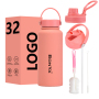 Top-Rated 32oz Vacuum Insulated Stainless Steel Sports Water Bottle Double Wall Leak-proof Flask for Gym Outdoor Travel
