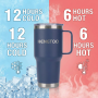 New Arrival Vacuum Insulated Stainless Steel Coffee Mug With Handle 30oz for Travel Camping Gift Tumbler
