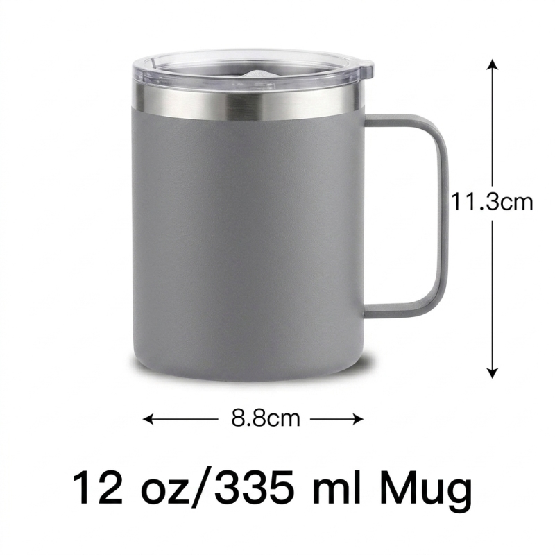 Top Rated 12oz Stainless Steel Coffee Mug Vacuum Insulated Travel Mug for Hot Cold Drinks Office Travel