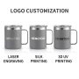 Top Rated 12oz Stainless Steel Coffee Mug Vacuum Insulated Travel Mug for Hot Cold Drinks Office Travel