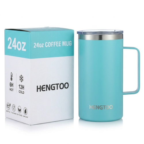 Premium Classic Stainless Steel Vacuum Insulated Travel Mug Leakproof Design for Camping and Outdoor Use