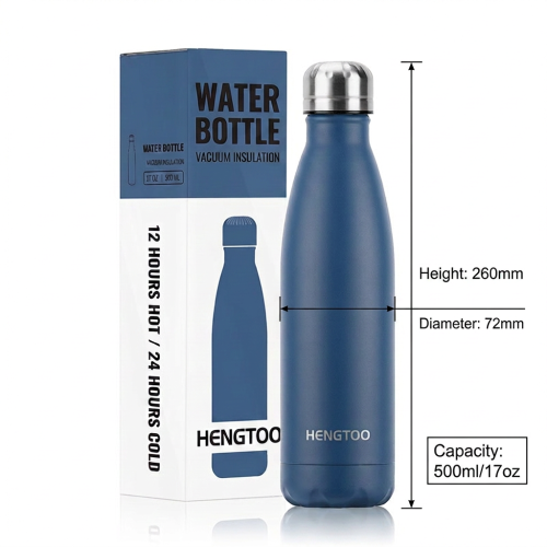 Wholesale Custom Logo 500ml Cola Style Bottle Vacuum Flask Stainless Steel Insulated Camping Large Capacity for Gifts