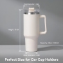 Bulk Buy 40oz Insulated Tumbler with Handle, Private Label OEM Stainless Steel Travel Mug, Professional 40 oz Vacuum Cup Supplier - HENGTOO