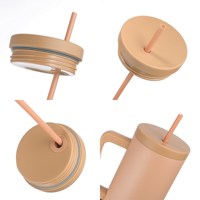 Wholesale 40oz Tumbler with Handle and Straw, Multi-Color Custom Logo Double Wall Insulated Travel Mug, 40 oz Stainless Steel Cup Manufacturer - HENGTOO