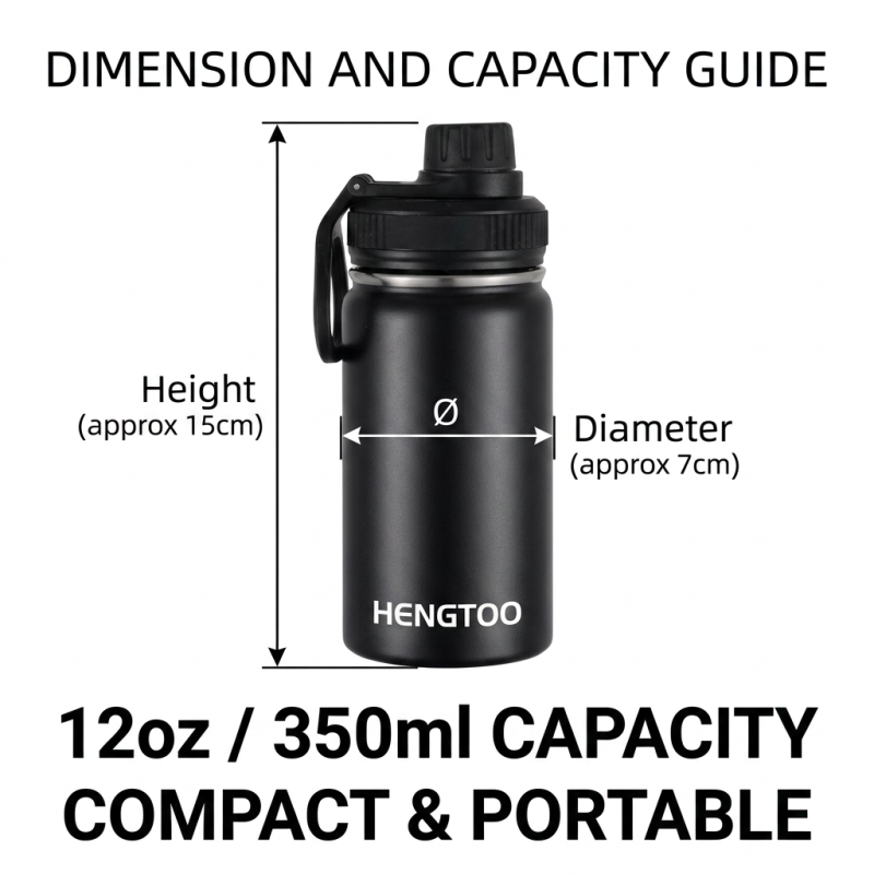 School Bulk 12oz Kids Water Bottle with Straw Lid and Handle, Custom Logo 12 oz Children Insulated Bottle Supplier, Private Label Stainless Steel Cup - HENGTOO